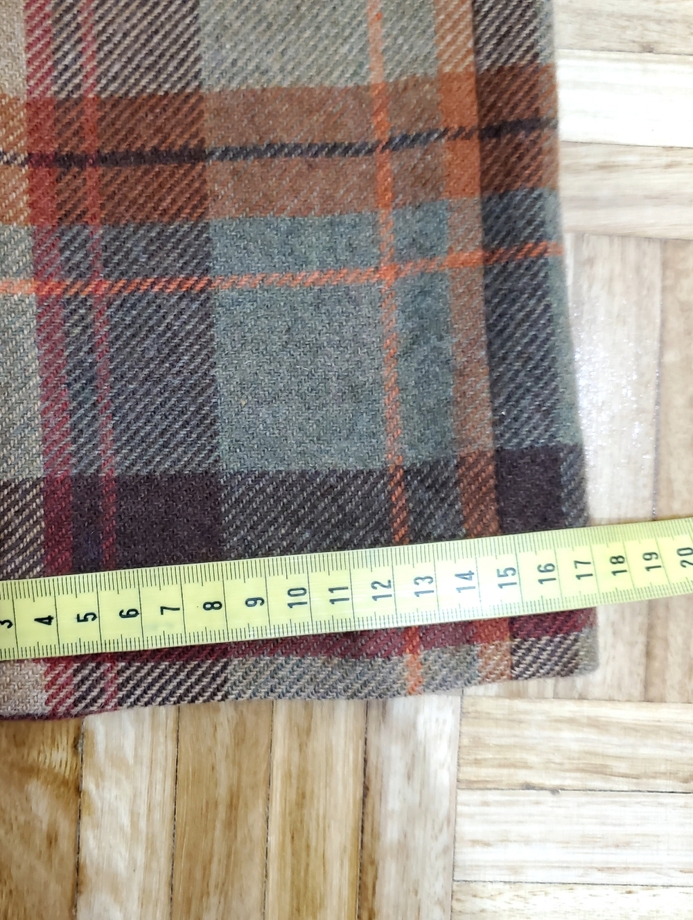 GBS Project Plaid 100% Wool Blend Women’s Pants Made In Italy - Picture 15 of 15